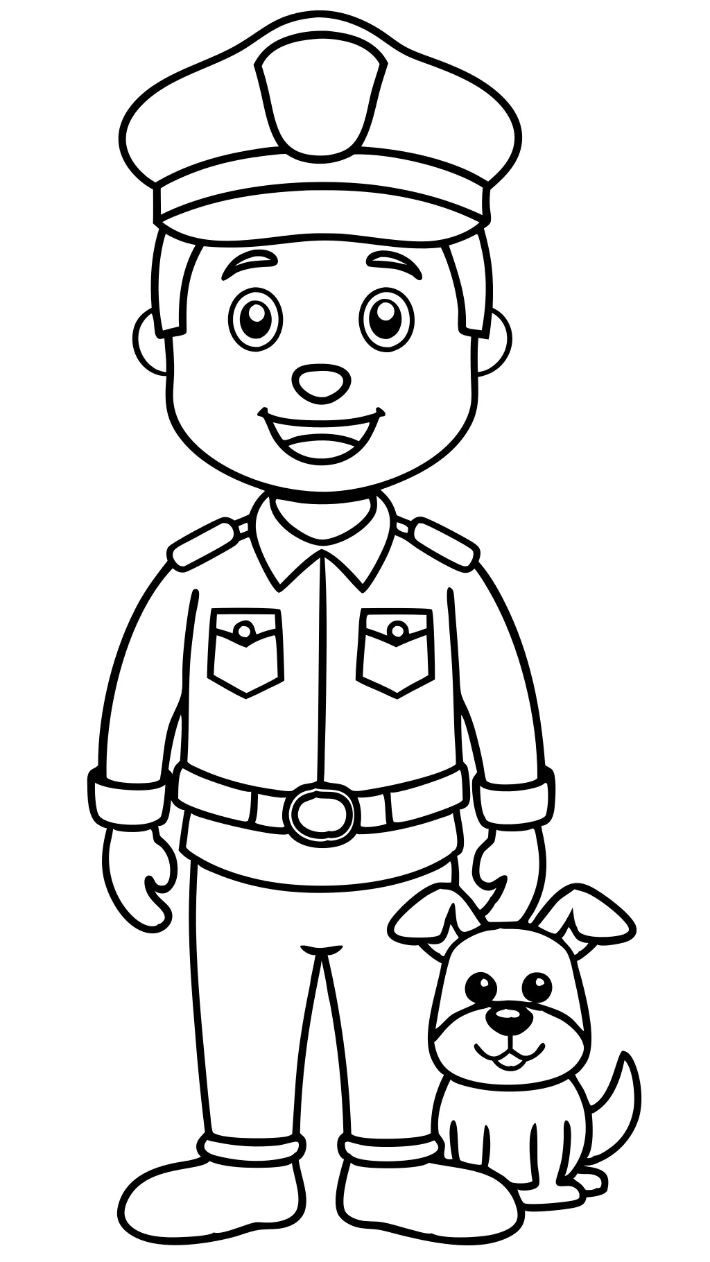 coloring pages police